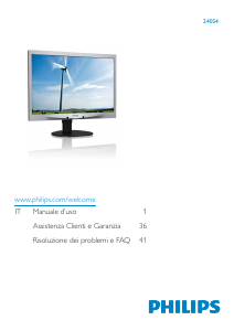 Manuale Philips 240S4LPMB Monitor LED