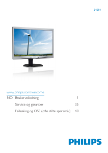 Bruksanvisning Philips 240S4LPMB LED-skjerm