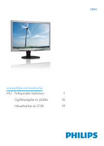 Használati útmutató Philips 240S4LPSB LED-es monitor