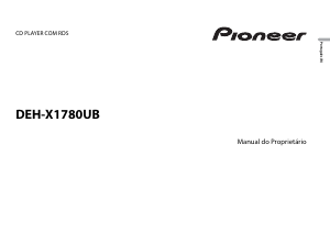 Manual Pioneer DEH-X1780UB Auto-rádio