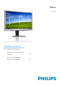 Mode d’emploi Philips 241B4LPCS Moniteur LED