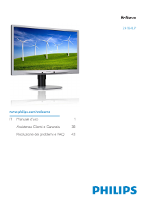 Manuale Philips 241B4LPCS Monitor LED