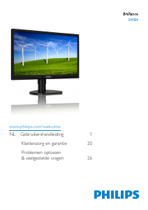 Handleiding Philips 241B4LPYCS LED monitor