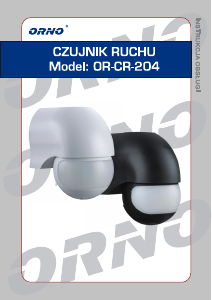 Instrukcja Orno OR-CR-204 Czujnik ruchu