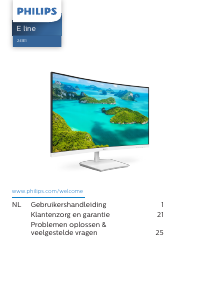 Handleiding Philips 241E1SCA LED monitor