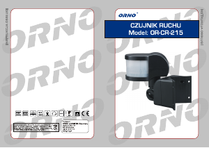 Instrukcja Orno OR-CR-215 Czujnik ruchu