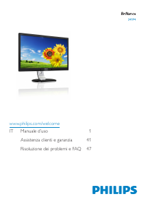 Manuale Philips 241P4QPYES Monitor LED