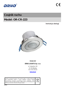 Instrukcja Orno OR-CR-223 Czujnik ruchu