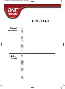 Manuale One For All URC 7140 Essence 4 Telecomando