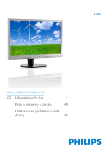 Manuál Philips 241S6QYMB LED monitor