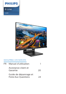 Mode d’emploi Philips 242B1TC Moniteur LED