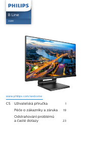 Manuál Philips 242B1TC LED monitor