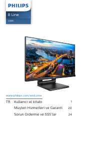 Kullanım kılavuzu Philips 242B1TC LED ekran