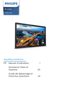 Mode d’emploi Philips 242B1TFL B Line Moniteur LED