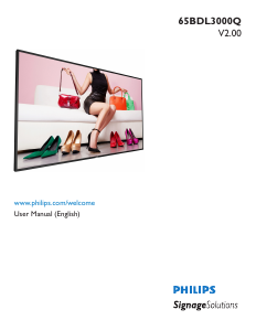 Handleiding Philips 65BDL3000Q LED monitor