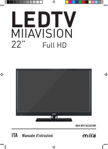 Manuale Miia MTV-B22LEFHD LED televisore