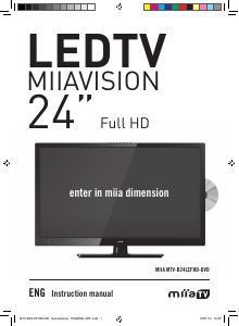 Manual Miia MTV-B24LEFHD-DVD LED Television