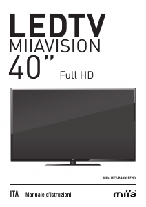 Manuale Miia MTV-B40DLEFHD LED televisore