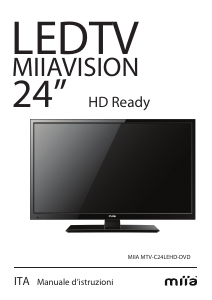 Manuale Miia MTV-C24LEHD-DVD LED televisore