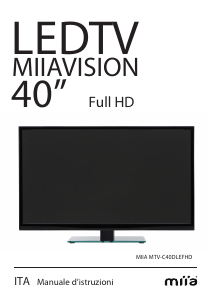 Manuale Miia MTV-C40DLEFHD LED televisore