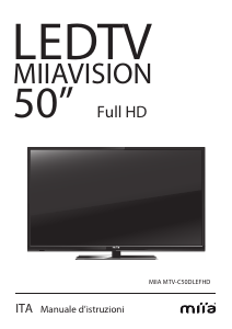 Manuale Miia MTV-C50DLEFHD LED televisore