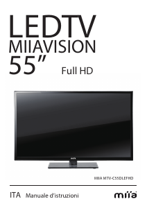 Manuale Miia MTV-C55DLEFHD LED televisore