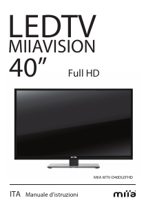 Manuale Miia MTV-D40DLEFHD LED televisore