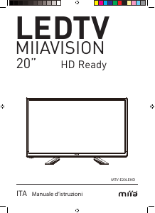 Manuale Miia MTV-E20LEHD LED televisore