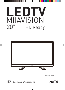 Manuale Miia MTV-E20LEHD-O LED televisore