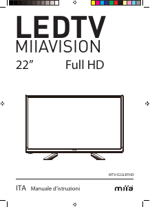 Manuale Miia MTV-E22LEFHD LED televisore