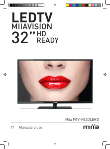 Manuale Miia MTV-H32DLEHD LED televisore