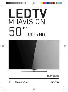 Manuale Miia MTV-K50LEUHD LED televisore