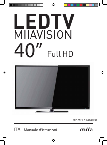 Manuale Miia MTV-X40DLEFHD LED televisore