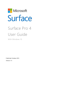 Manual Microsoft Surface Pro 4 Tablet