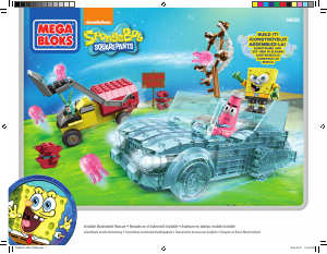 Bedienungsanleitung Mega Bloks set 94620 SpongeBob Unsichtbare Bootmobil Abenteuer