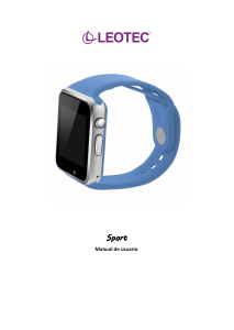 Manual de uso Leotec LESW02B Smartwatch
