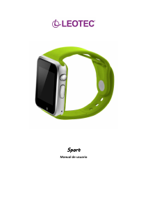 Manual de uso Leotec LESW02G Smartwatch