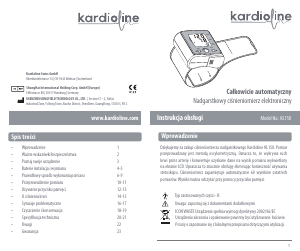 Instrukcja Kardioline KL150 Ciśnieniomierz