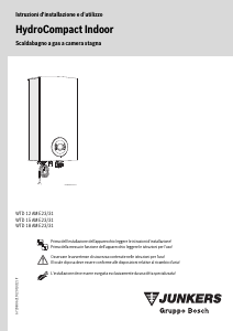 Manuale Junkers WTD 12 AM E23/31 HydroCompact Caldaia a gas