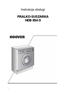 Instrukcja Hoover HBD 854 D Pralko-suszarka