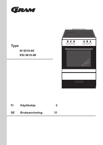 Bruksanvisning Gram EKI 6610-90 Spis