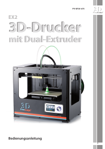 Bedienungsanleitung FreeSculpt EX2 3D-Drucker