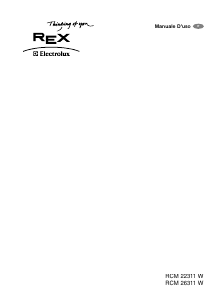 Manuale Electrolux-Rex RCM22311W Congelatore