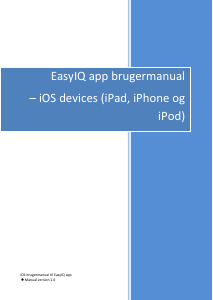 Brugsanvisning EasyIQ App (iOS)