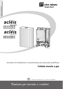 Manuale e.l.m. leblanc GVM 24-2/3HN BI acleis Caldaia a gas