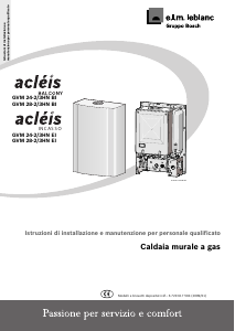 Manuale e.l.m. leblanc GVM 24-2/3HN EI acleis Caldaia a gas