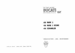 Handleiding Ducati 450 Mark 3 (1970) Motor