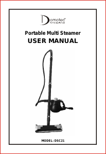 Manual Domotec DSC21 Steam Cleaner