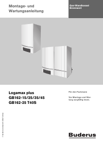 Bedienungsanleitung Buderus Logamax plus GB162-15 Gasboiler