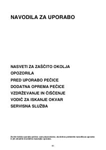 Priročnik Whirlpool AKP 311/01 WH Pečica